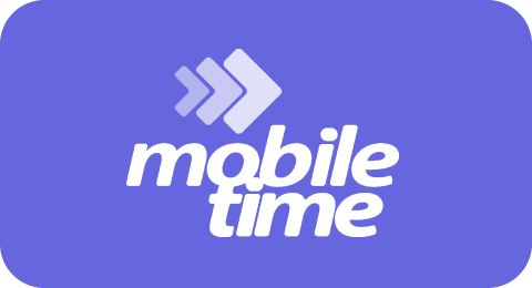 Logotipo do Mobile Time com três setas.
